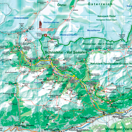 Wanderkarte Schnalstal